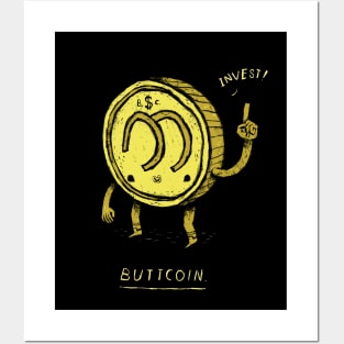 buttcoin Posters and Art